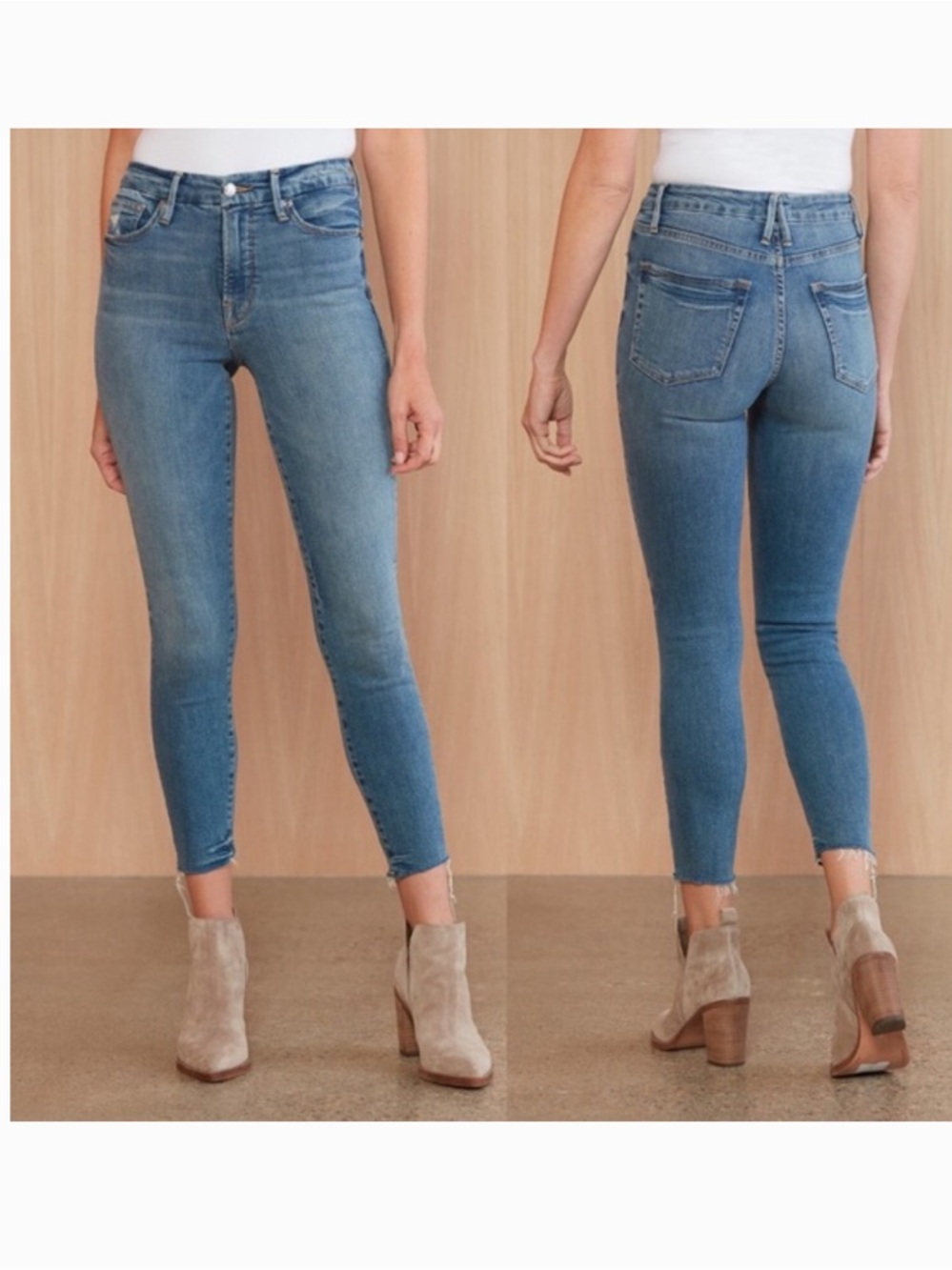 Good American Good Waist Cropped
Skinny Jeans size 4/27